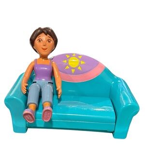 Dora The Explorer Mom Dollhouse Figure & Fold Out Couch